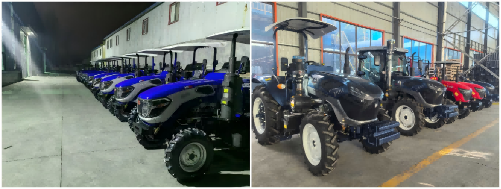 Tractor y granja central de 120 CV